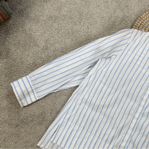 Shirtini Almost A-Line Gingham Button Front Top Longsleeve Black White 44/US 8 - Picture 6 of 16